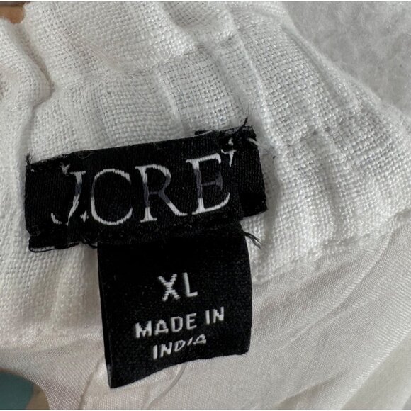 J.Crew Soleil pant in linen wide leg 90s boho white sz XL - Picture 3 of 9